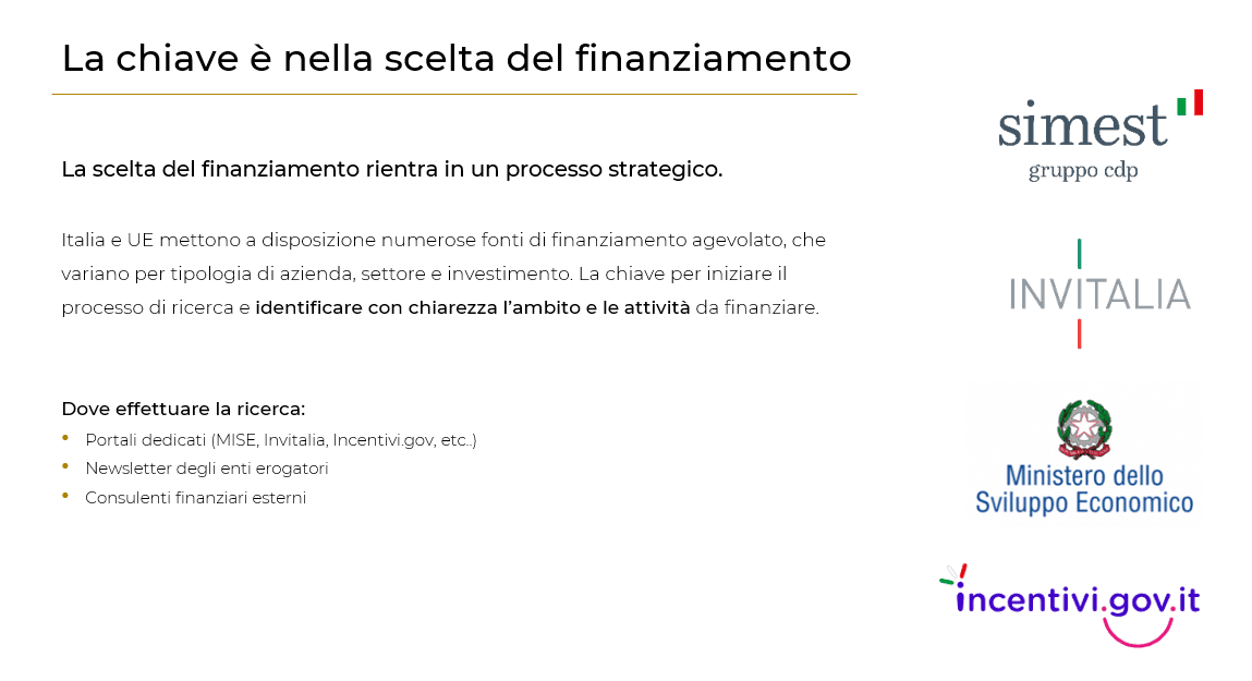 Illustrazione: Come finanziare la crescita della tua azienda. Incentivi e finanza agevolata
